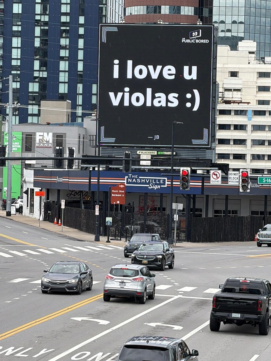 Nashville billboard airing: i love u violas :)