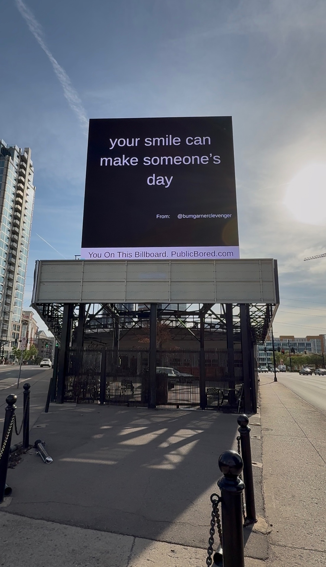 Nashville billboard airing: your smile can make someone's day