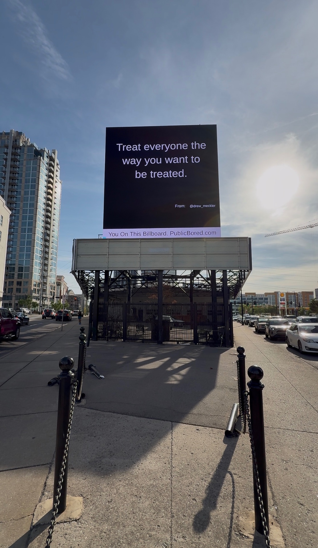 Nashville billboard airing: Treat everyone the way you want to be treated.