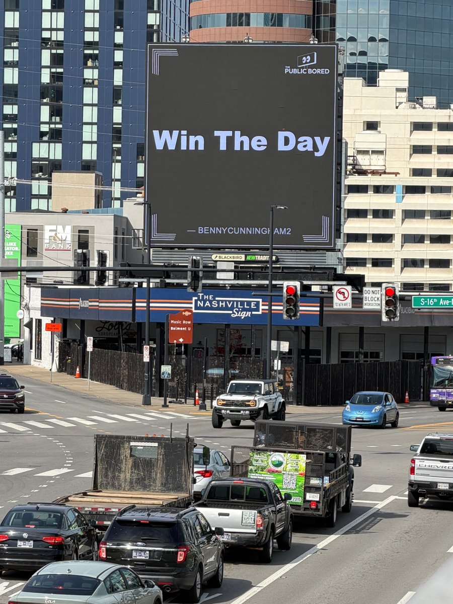 Nashville billboard airing: Win The Day