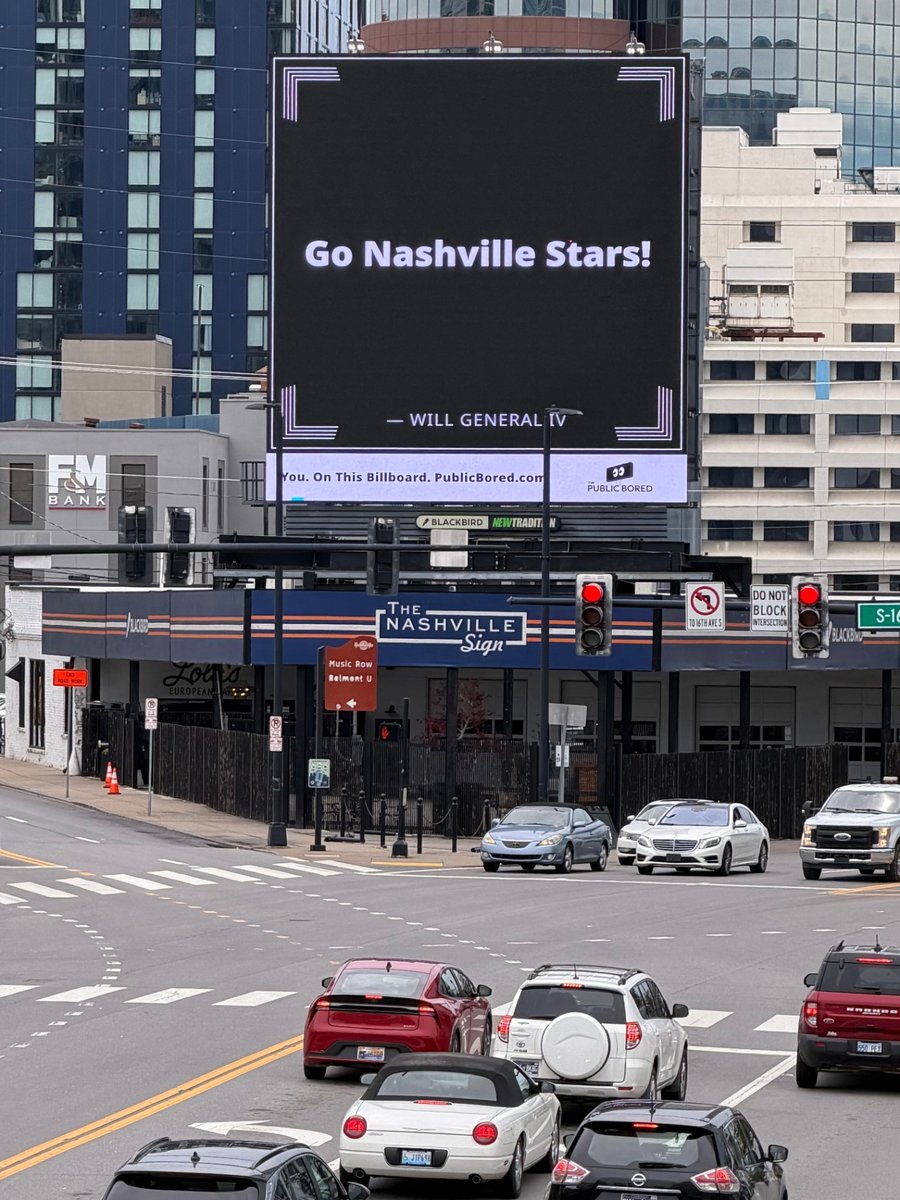 Nashville billboard airing: Go Nashville Stars!